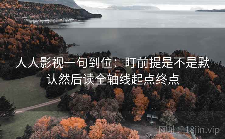 人人影视一句到位：盯前提是不是默认然后读全轴线起点终点